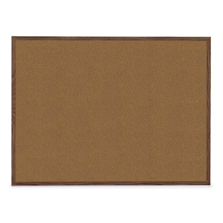 United Visual Products Combo Board, 18"x24", Black Frame/White Porcelain & Cork UVDECORK1824B-WHTPORC-CORK